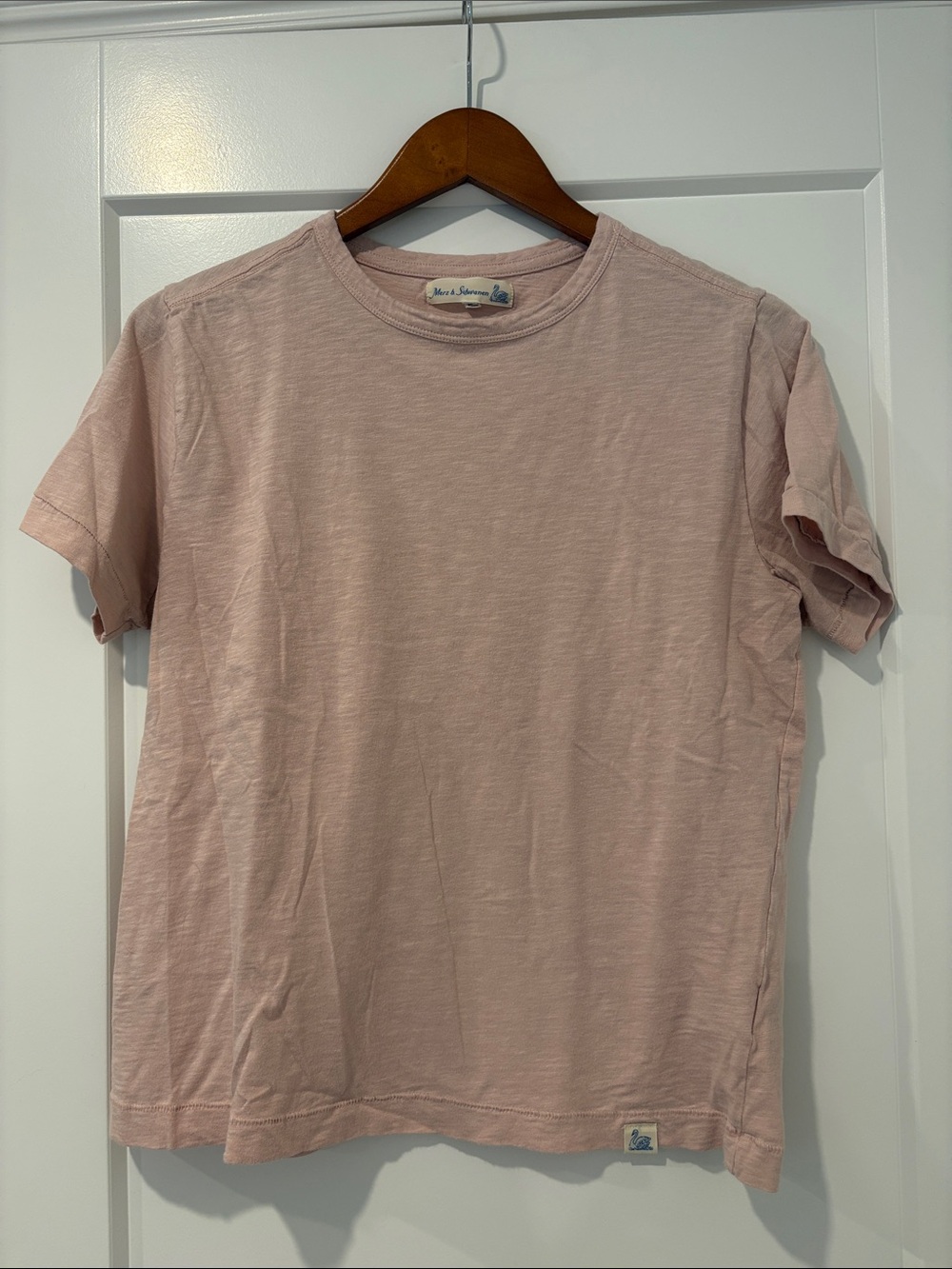 Merz b. Schwanen Men's Pink Crew Neck T-Shirt